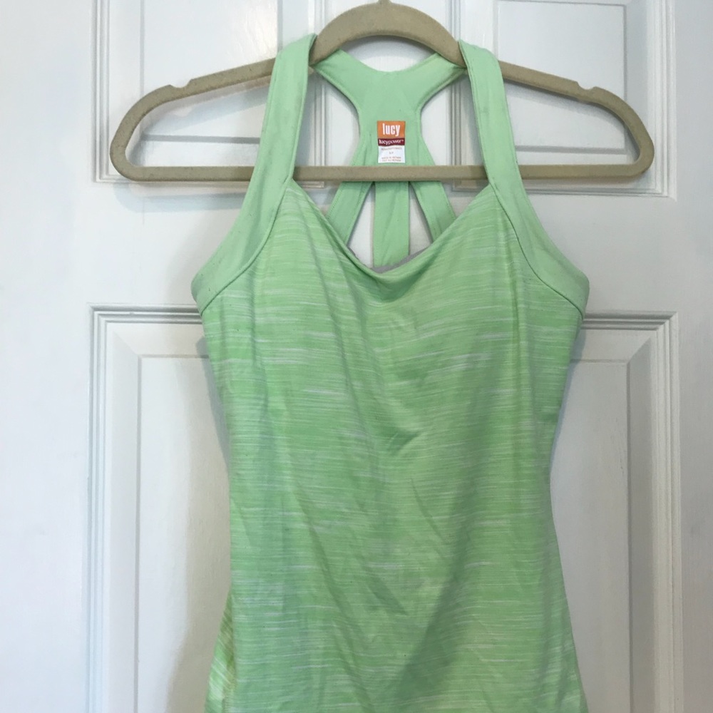 Green Lucy workout tank